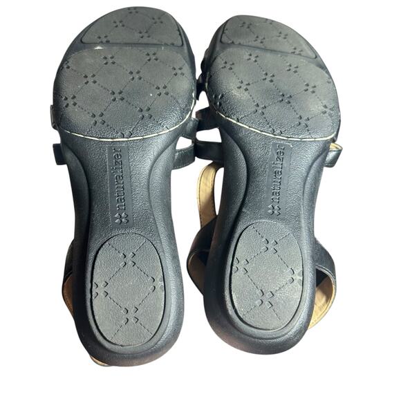 Naturalizer Women's Leather Sandals 6M Comfortable Strappy Gladiator Sandals - Picture 10 of 11